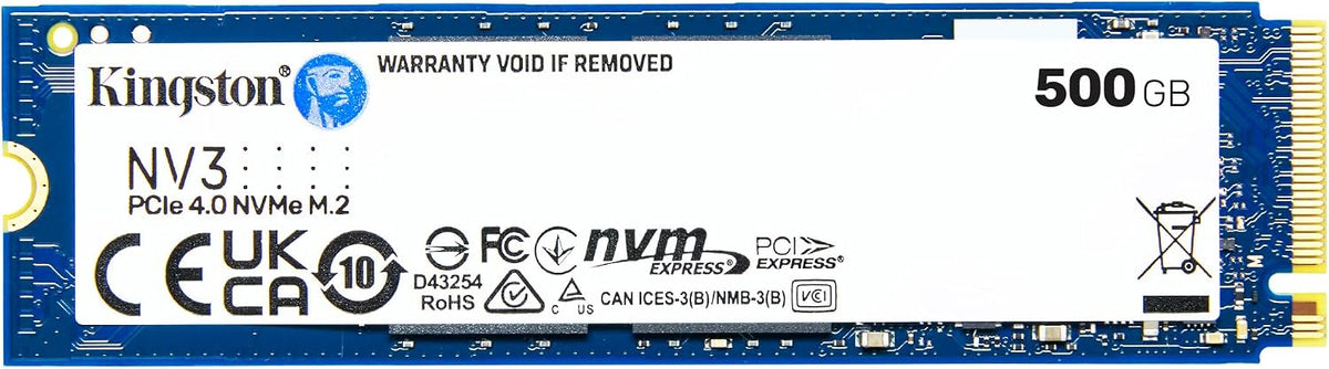 Kingston NV3 500 GB — SSD M.2 2280 NVMe PCIe 4.0 — vista principal